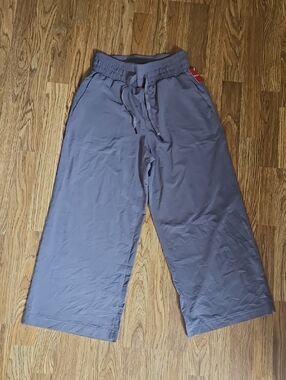 SPANX Relaxed Wide-Leg Pants in Smoke Grey